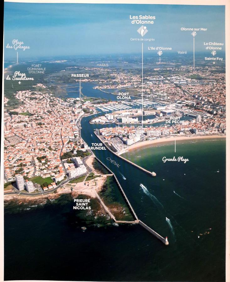 Appartement Vue Sur Mer 莱萨布勒-多洛讷 外观 照片